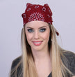 Hot Leathers BAP1011 Classic Burgundy Paisley Bandana