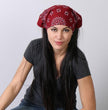 Hot Leathers BAP1011 Classic Burgundy Paisley Bandana