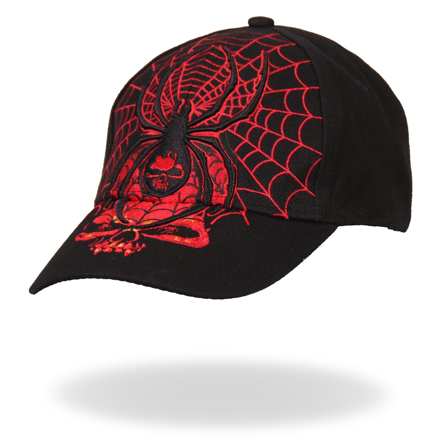 Hot Leathers BCA1014 Black Widow Ball Cap