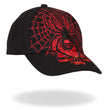 Hot Leathers BCA1014 Black Widow Ball Cap