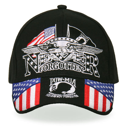 Hot Leathers BCA1015 Iron Eagle POW Ball Cap