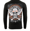 Biker Clothing Co. BCC117002 Men's Black 'Bad Example, You've Been Warned' Long Sleeve T-Shirt