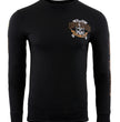 Biker Clothing Co. BCC117003 Men's Black 'Ride Hard, Play Hard ' Long Sleeve T-Shirt