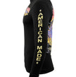 Biker Clothing Co. BCC117005 Men's Black 'Ride Free, American Made' Long Sleeve T-Shirt