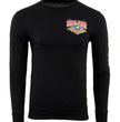 Biker Clothing Co. BCC117005 Men's Black 'Ride Free, American Made' Long Sleeve T-Shirt