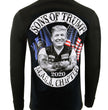 Biker Clothing Co. BCC117007 Men's Black 'Sons of Trump' Motorcycle Long Sleeve T-Shirt