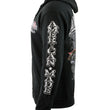 Biker Clothing Co. BCC118001 Men's Black 'American Made-Free To Ride' Motorcycle Hoodie
