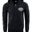 Biker Clothing Co. BCC118001 Men's Black 'American Made-Free To Ride' Motorcycle Hoodie