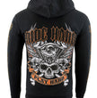 Biker Clothing Co. BCC118003 Men's Black 'Ride Hard-Play Hard' Motorcycle Hoodie