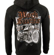 Biker Clothing Co. BCC118004 Men's Black 'Work Sucks-Lets Ride' Motorcycle Hoodie
