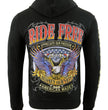 Biker Clothing Co. BCC118005 Men's Black 'Ride Free, American Made' Motorcycle Hoodie