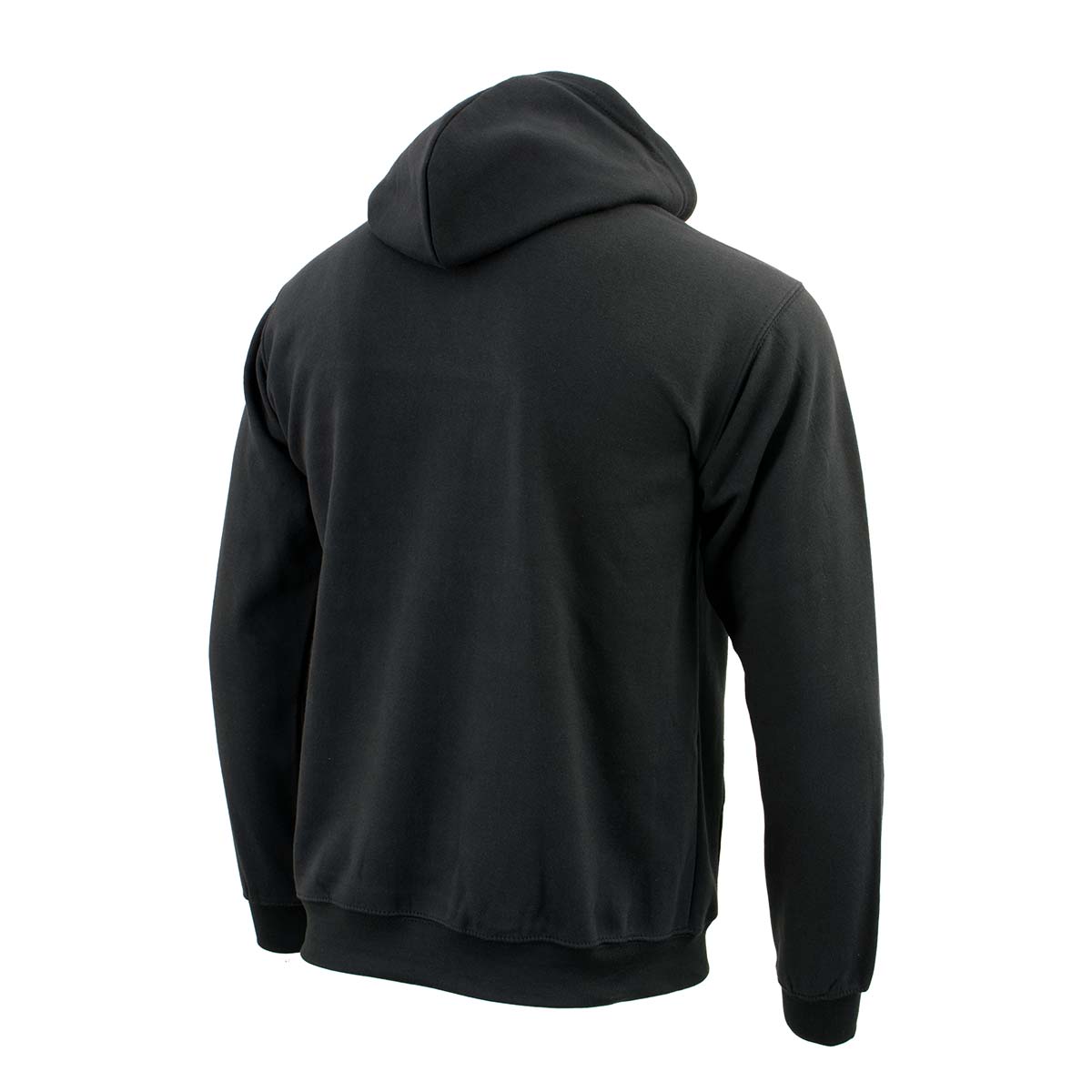 Biker Clothing Co. BCC118027 Men's Classic Black Pullover Hoodie Sweater