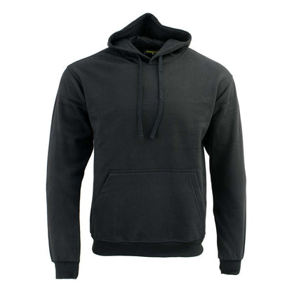 Biker Clothing Co. BCC118027 Men's Classic Black Pullover Hoodie Sweater