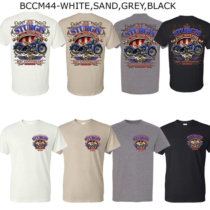 Milwaukee Leather XS16008 Men’s 81st ‘Sturgis’ Assorted 4 for $30.00 T-Shirts