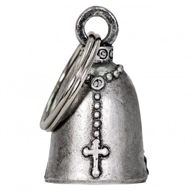 Hot Leathers BEA1055 Hands with Rosary Guardian Bell