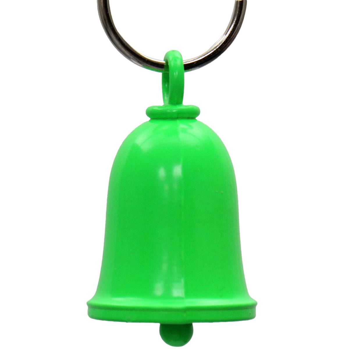 Milwaukee Leather MLB9168 Neon Green Motorcycle Good Luck Bell w/ Key Ring-Key Chain Accessory for Bikers