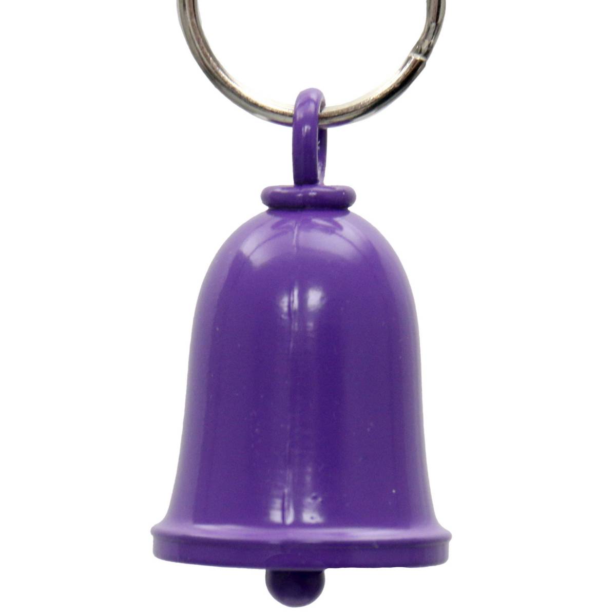 Milwaukee Leather MLB9169 Matte Purple Motorcycle Good Luck Bell w/ Key Ring-Key Chain Accessory for Bikers