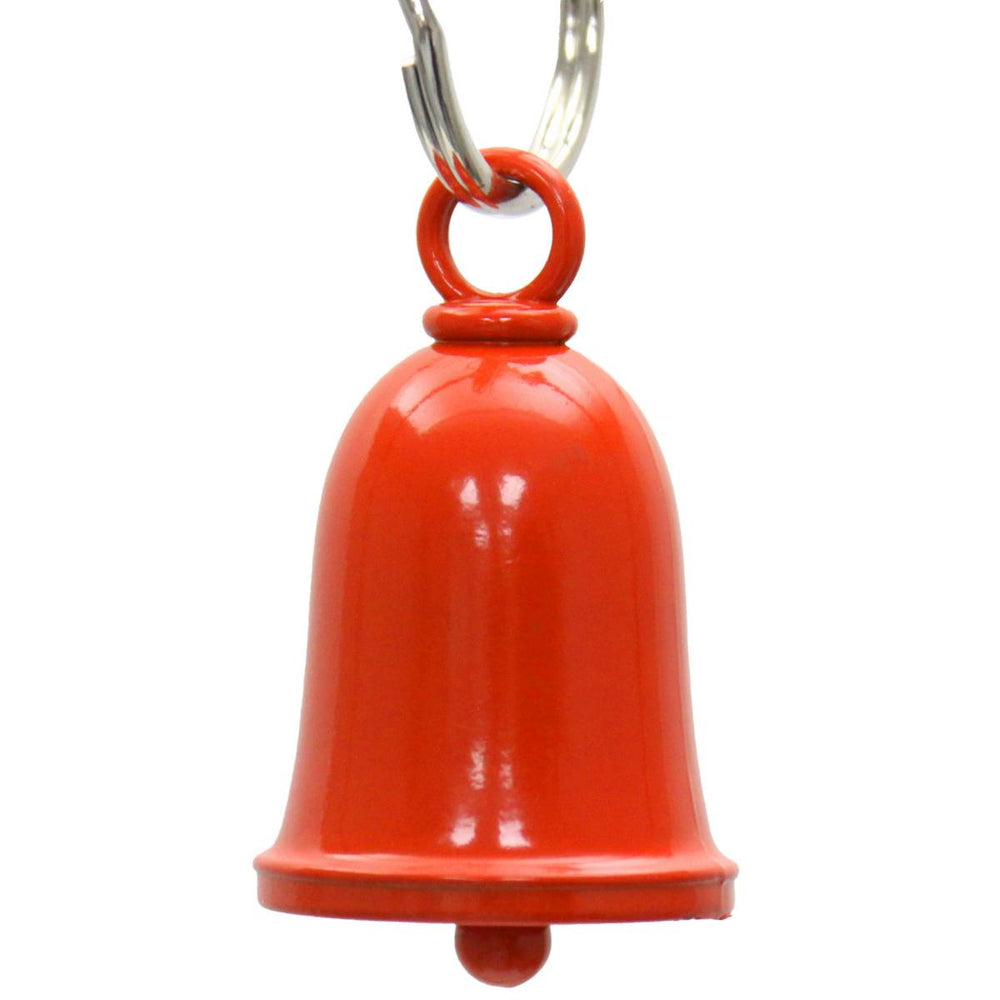 Milwaukee Leather MLB9171 Orange Motorcycle Good Luck Bell w/ Key Ring-Key Chain Accessory for Bikers