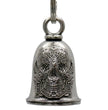 Milwaukee Leather MLB9070 Antique Sugar Skull Motorcycle Good Luck Bell w/ Key Ring-Key Chain Accessory for Bikers