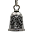 Milwaukee Leather MLB9074 Biker Dad Motorcycle Good Luck Bell w/ Key Ring-Key Chain Accessory for Bikers
