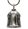 Milwaukee Leather MLB9074 Biker Dad Motorcycle Good Luck Bell w/ Key Ring-Key Chain Accessory for Bikers
