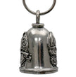 Milwaukee Leather MLB9079 Bobber Monster Head Motorcycle Good Luck Bell w/ Key Ring-Key Chain Accessory for Bikers