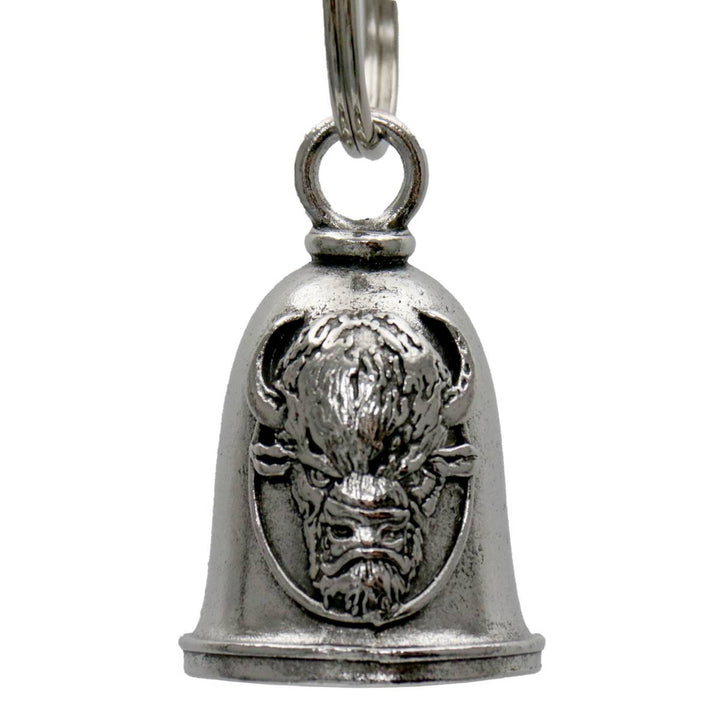 Milwaukee Leather MLB9081 Buffalo Crazy Motorcycle Good Luck Bell w/ Key Ring-Key Chain Accessory for Bikers
