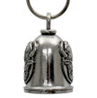 Milwaukee Leather MLB9081 Buffalo Crazy Motorcycle Good Luck Bell w/ Key Ring-Key Chain Accessory for Bikers