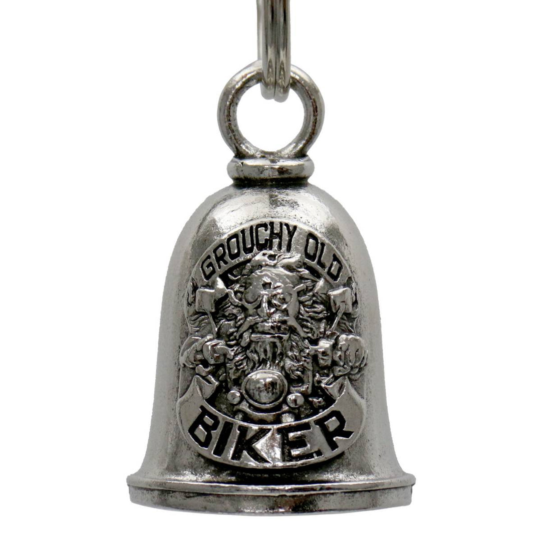 Milwaukee Leather MLB9108 Grouchy Biker Motorcycle Good Luck Bell w/ Key Ring-Key Chain Accessory for Bikers