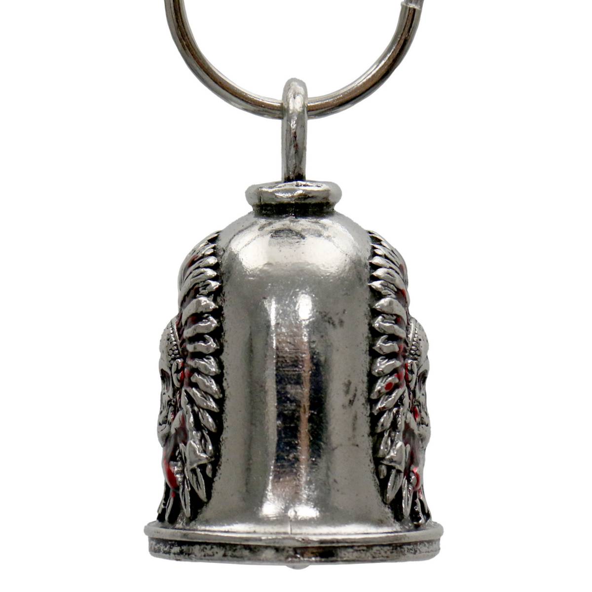 Milwaukee Leather MLB9110 Headress Motorcycle Good Luck Bell w/ Key Ring-Key Chain Accessory for Bikers