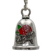 Milwaukee Leather MLB9114 Lady Rider Motorcycle Good Luck Bell w/ Key Ring-Key Chain Accessory for Bikers