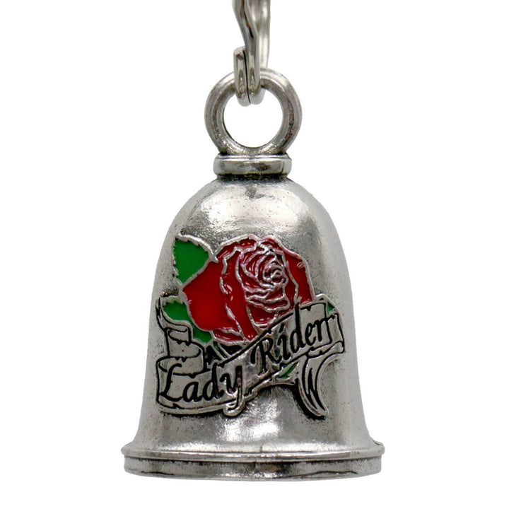 Milwaukee Leather MLB9114 Lady Rider Motorcycle Good Luck Bell w/ Key Ring-Key Chain Accessory for Bikers