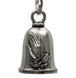 Milwaukee Leather MLB9130 Praying Hands Motorcycle Good Luck Bell w/ Key Ring-Key Chain Accessory for Bikers