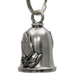 Milwaukee Leather MLB9130 Praying Hands Motorcycle Good Luck Bell w/ Key Ring-Key Chain Accessory for Bikers