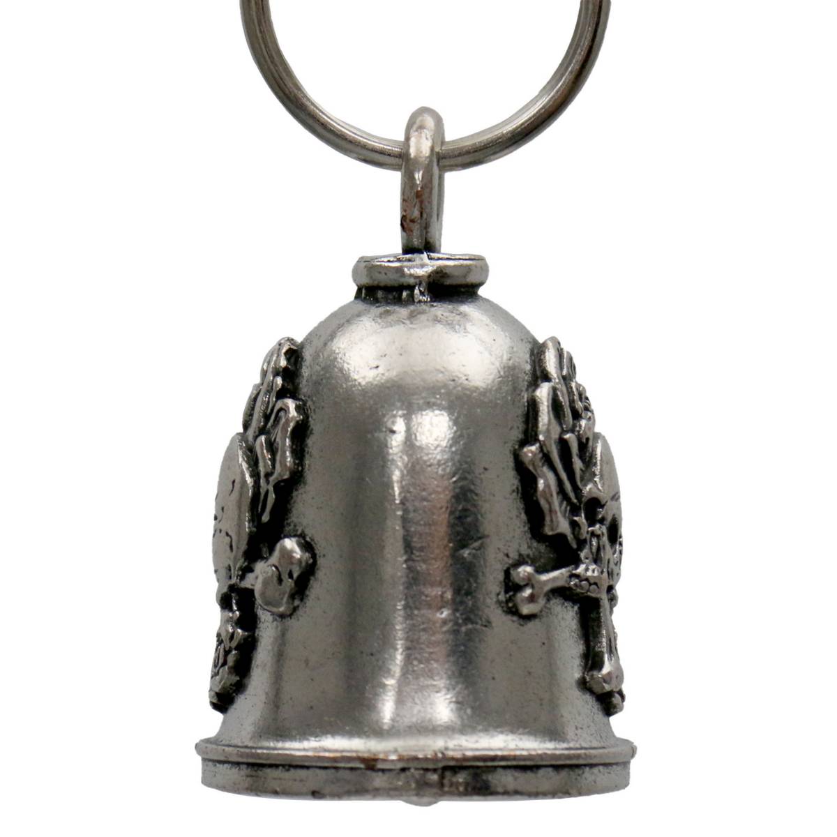 Milwaukee Leather MLB9134 Rose Skull Motorcycle Good Luck Bell w/ Key