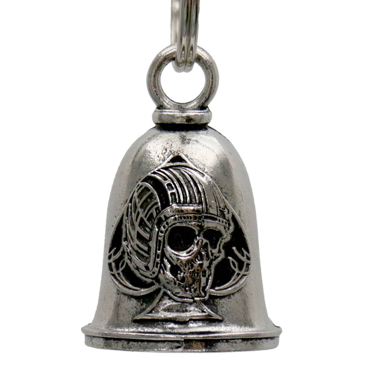 Shell Bells Milwaukee Milwaukee Leather MLB9140 Spade Skull Motorcycle Good Luck Bell w/ Key ...