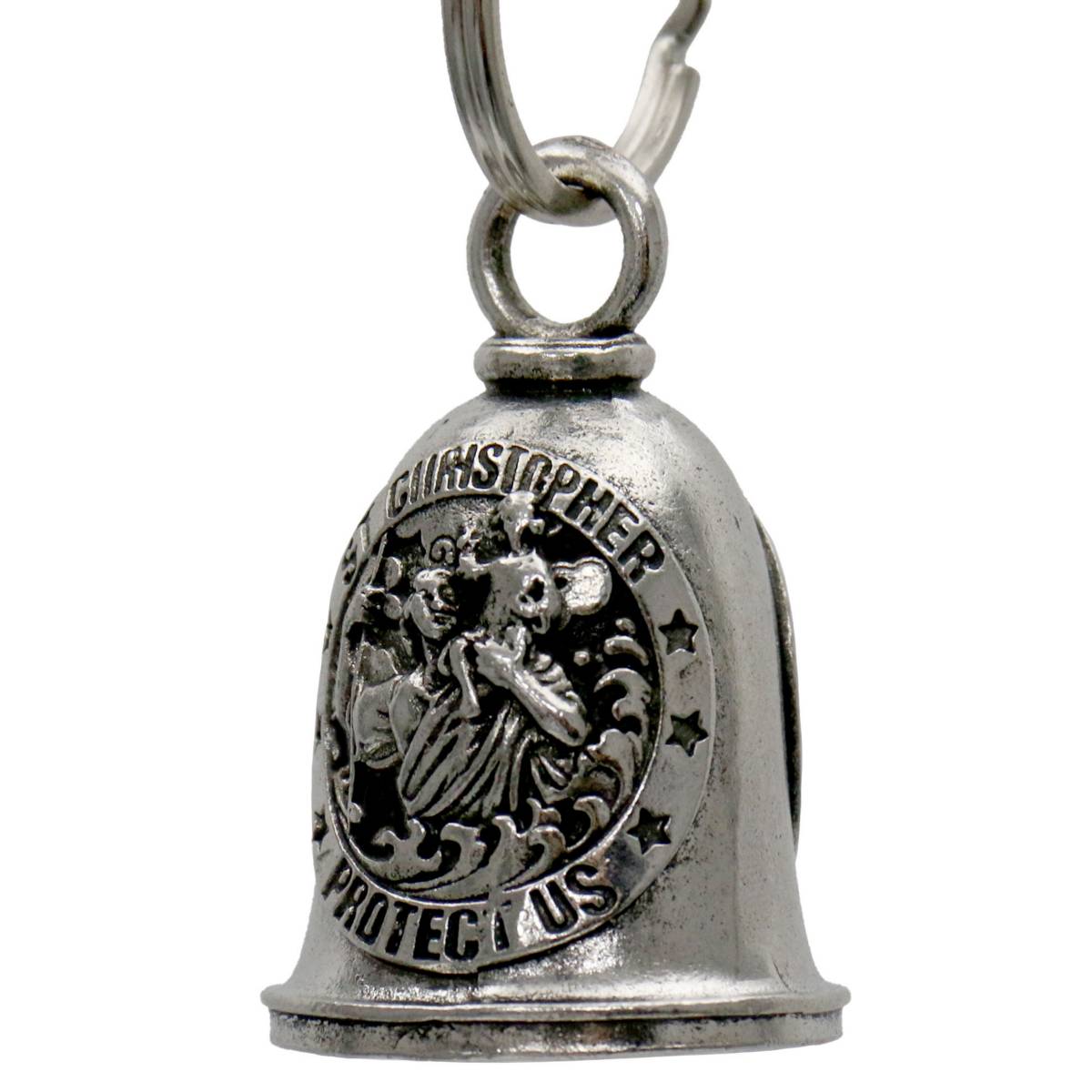 Milwaukee Leather MLB9142 St Christopher Motorcycle Good Luck Bell w
