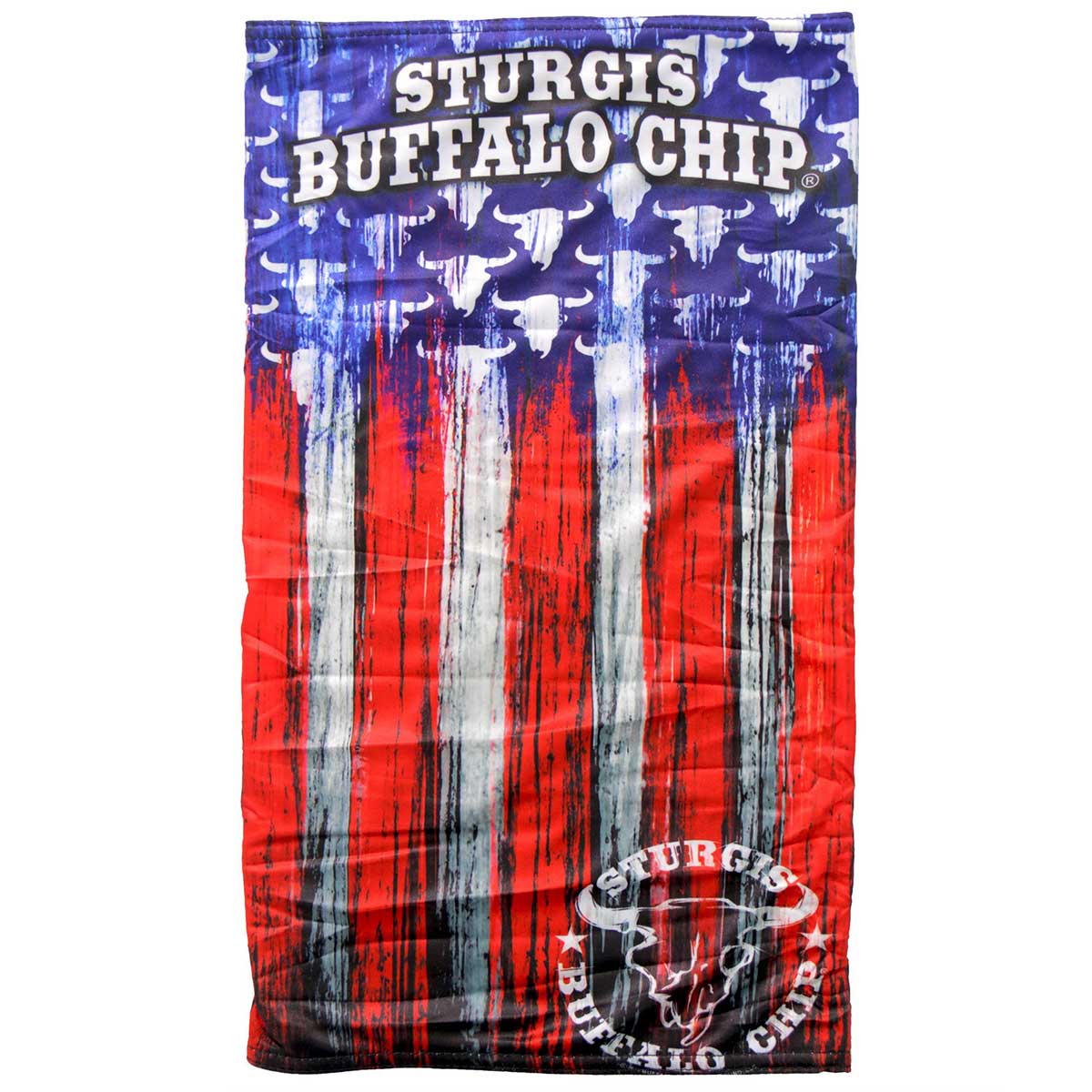 Official Sturgis BFA2107 Buffalo Chip Painted Flag Neck Gaiter