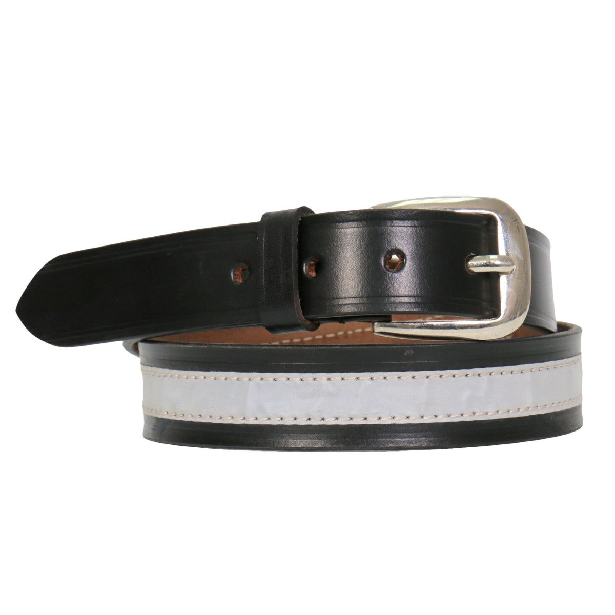 Hot Leathers BLA1121 1 1/4" Leather Reflector Belt