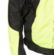 M Boss Motorcycle Apparel BOS11701 Men's High-Vis Green Nylon Motorcycle Racer Riding Jacket with Mesh Panel Black