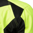 M Boss Motorcycle Apparel BOS11701 Men's High-Vis Green Nylon Motorcycle Racer Riding Jacket with Mesh Panel Black