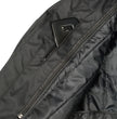 M Boss Motorcycle Apparel BOS11703 Men's Black Nylon and Mesh Motorcycle Racer Riding Jacket with Reflective Piping