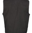 M Boss Motorcycle Apparel BOS13000 Men's Black Denim Club Style Vest with Hidden Zipper