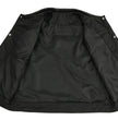 M Boss Motorcycle Apparel BOS13502 Men's Leather Black Snap Front Club Style Vest with Quick Draw Pocket