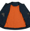 M Boss Motorcycle Apparel Apparel BOS13520 Men's Blue Denim Snap Front Club Style Motorcycle Rider Vest