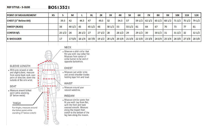 M-Boss Apparel BOS13521 Men&