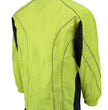 M Boss Motorcycle Apparel BOS19501 Men’s Black and High-Viz Green Two-Piece Motorcycle Rain Suit