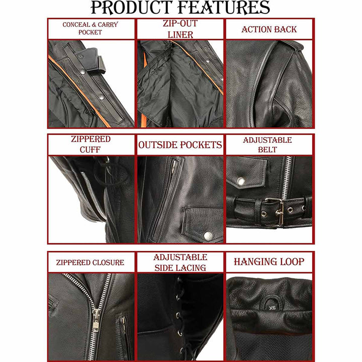 M-Boss Motorcycle Apparel BOS22506 Women&
