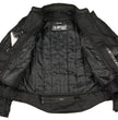 M Boss Motorcycle Apparel BOS22702 Ladies Black and Fuchsia Mesh Racer Jacket with Full Armor