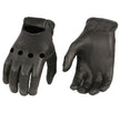 M Boss Motorcycle Apparel BOS37534 Men's Black Unlined Leather Classic Style Driving Gloves